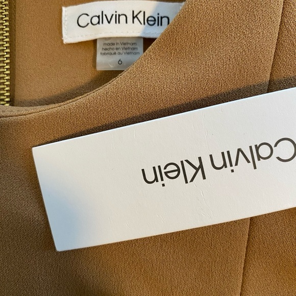 NEW CLAVIN KLEIN WIDE LEG CROP JUMPSUIT WOMENS SZ 6 - Picture 4 of 8